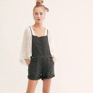 Natural Sights Linen Shortall Free People size m